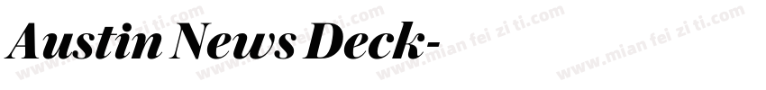 Austin News Deck字体转换